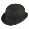 Fur Felt Bowler Hat - Black