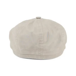 Hatteras Washed Organic Cotton Newsboy Cap - Sand