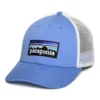 P-6 Logo Organic Cotton LoPro Trucker Cap - Ocean-White