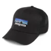P-6 Logo Organic Cotton Trucker Cap - Black