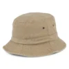 Packable Cotton Bucket Hat - Khaki