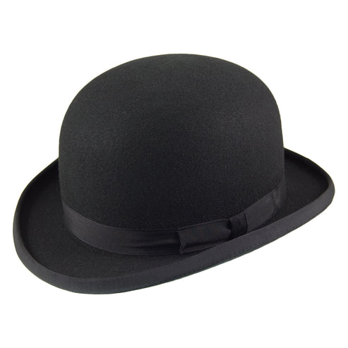 Wool Felt Bowler Hat - Black