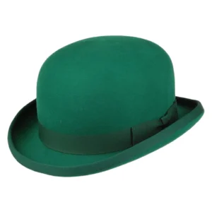 Wool Felt Bowler Hat - Emerald