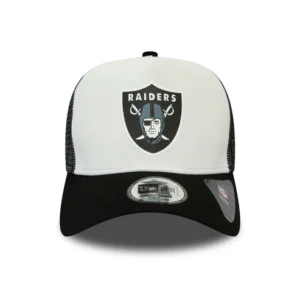 9FORTY Las Vegas Raiders A-Frame Trucker Cap - NFL Team Colour Block - Black-White