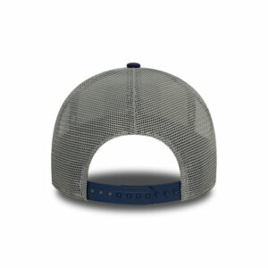 A-Frame Trucker Cap - NE Patch Canvas - White-Ink