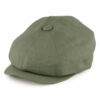 Alfie Irish Linen Newsboy Cap - Khaki