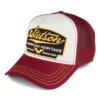 American Heritage Trucker Cap - Burgundy