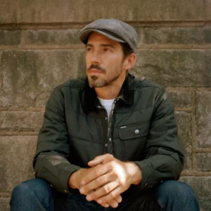 Brood Herringbone Newsboy Cap - Grey-Black