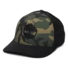 Camo Print Trucker Cap - Black-Camo