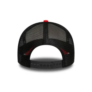 Chicago Bulls A-Frame Trucker Cap - NBA Retro - White-Red-Black