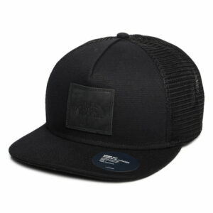 Half Dome Flat Brim Trucker Cap - Black