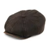 Hatteras Cope Water Resistant Newsboy Cap - Brown