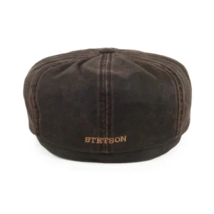 Hatteras Cope Water Resistant Newsboy Cap - Brown