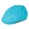 Hudson Irish Linen Newsboy Cap - Aqua
