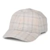Kids Alba Tartan Cotton Baseball Cap - Beige-Multi