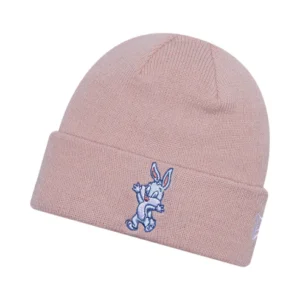 Kids Bugs Bunny Cuffed Beanie Hat - Looney Tunes Knit - Pink