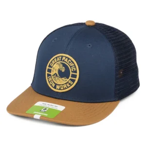Kids GPIW Crest Organic Cotton Trucker Cap - Stone-Camel