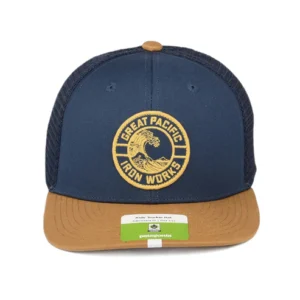 Kids GPIW Crest Organic Cotton Trucker Cap - Stone-Camel