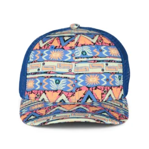 Kids High Hopes Geo Organic Cotton Trucker Cap - Blue-Multi