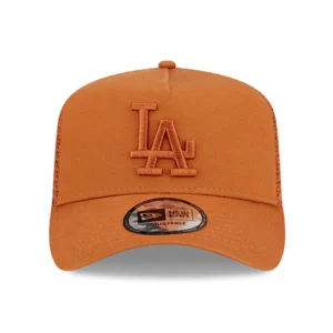 Kids L.A. Dodgers A-Frame Trucker Cap - MLB Tonal Mesh - Burnt Orange