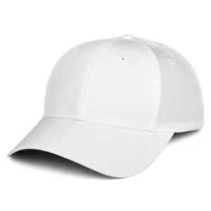 Kids Performance Blank Recycled Snapback Cap - White
