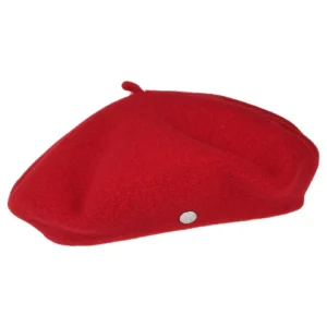 Kids Petit Basque Merino Wool Beret - Red