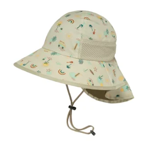 Kids Play Sun Hat - Cream-Multi