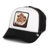 King Lion Trucker Cap - White-Black