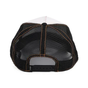King Lion Trucker Cap - White-Black