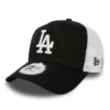 L.A. Dodgers A-Frame Trucker Cap - MLB Clean Trucker - Black-White