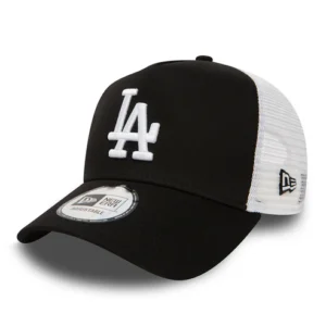 L.A. Dodgers A-Frame Trucker Cap - MLB Clean Trucker - Black-White