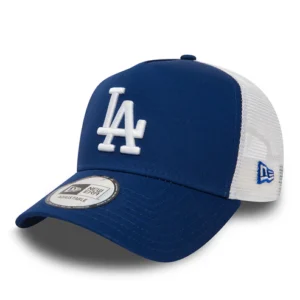 L.A. Dodgers A-Frame Trucker Cap - MLB Clean Trucker - Royal Blue-White