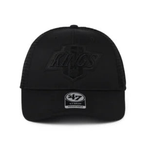 L.A. Kings Trucker Cap - NHL Vintage Branson MVP - Black On Black