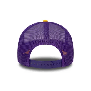 L.A. Lakers A-Frame Trucker Cap - NBA Retro - White-Yellow-Purple