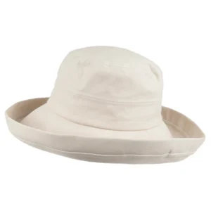 Lily Linen-Cotton Packable Sun Hat - Sand
