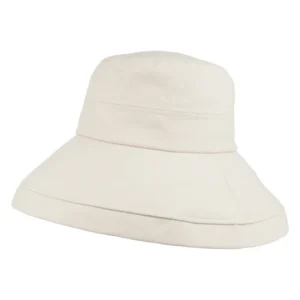 Lily Linen-Cotton Packable Sun Hat - Sand