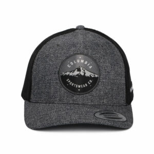 Mount Hood Circle Mesh Trucker Cap - Charcoal Heather-Black