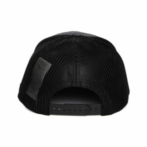 Mount Hood Circle Mesh Trucker Cap - Charcoal Heather-Black