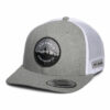 Mount Hood Circle Mesh Trucker Cap - Heather Grey-White