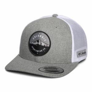 Mount Hood Circle Mesh Trucker Cap - Heather Grey-White