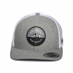 Mount Hood Circle Mesh Trucker Cap - Heather Grey-White