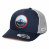 Mount Hood Circle Mesh Trucker Cap - Navy-Grey