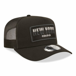 New York A-Frame Trucker Cap - USA State - Black