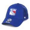 New York Rangers Trucker Cap - NHL Branson MVP - Blue