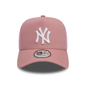 New York Yankees A-Frame Trucker Cap - MLB League Essential - Dark Rose-White