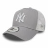 New York Yankees A-Frame Trucker Cap - MLB League Essential - Grey