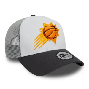 Phoenix Suns A-Frame Trucker Cap - NBA Rear Arch - Grey-Graphite