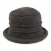 Scala Hats Tula Wool Cloche - Charcoal