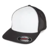 White Front Trucker Cap - BlackWhite
