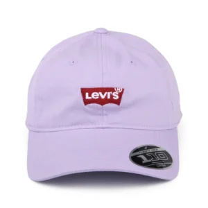 Womens Mid Batwing Flexfit Baseball Cap - Light Purple